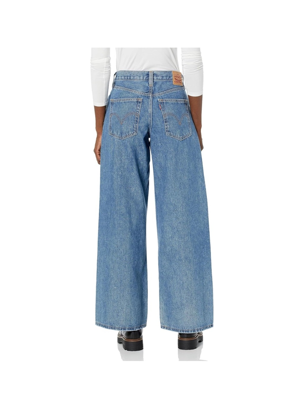 Levi's Women's Baggy Wide Leg Jeans in Light Blue